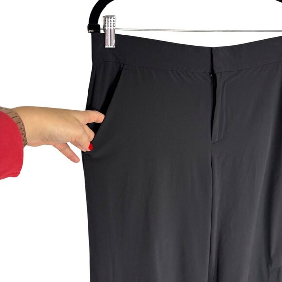 Athleta Tribeca Wide Leg Cropped Pants in Black-sz 8 - Picture 6 of 11